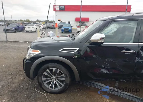 2020 Nissan Armada Sl 2Wd z USA, uszkodzony, nr VIN JN8AY2ND0L9108577